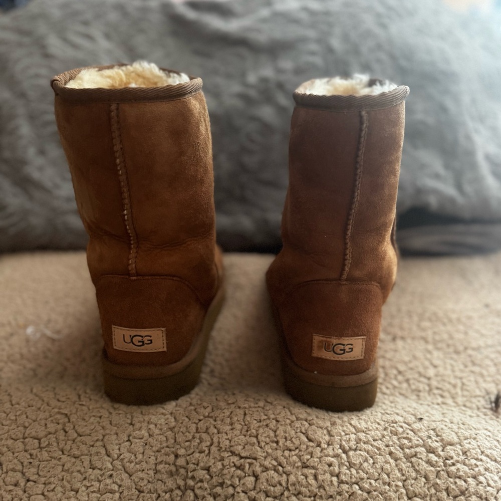 UGG Short Chestnut Sheepskin Boots